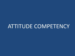Attitude competency