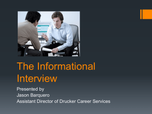 The Informational Interview
