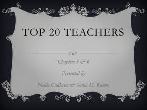 Chapter 5 & 6 Top 20 Teachers