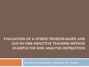 Evaluation of a Hybrid Problem-Based and Just-in