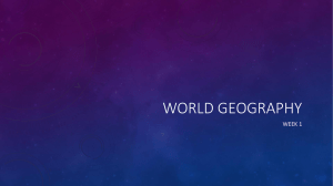 World geography