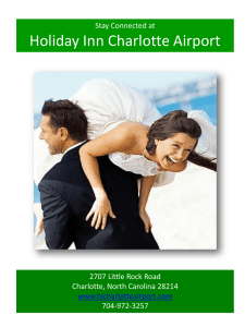 Wedding Presentation - Holiday Inn Charlotte Airport