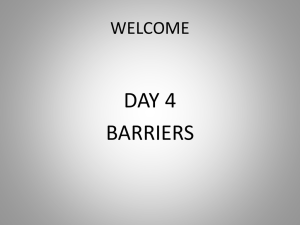 Day 4 Barriers