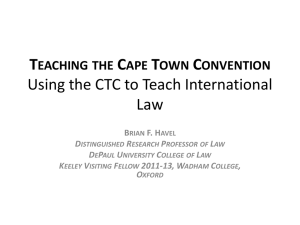 Using the CTC to Teach International Law