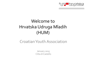 Welcome to Hrvatska Udruga Mladih HUM