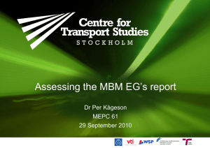 Assessing the Market-Based Measures Expert Group`s Report