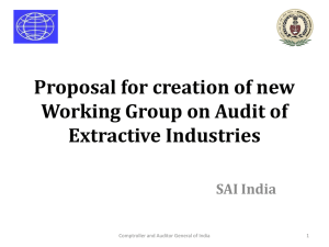 Proposal for new Working Group