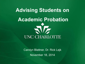 Undergraduate Students on Academic Probation
