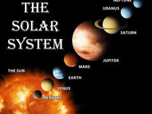 The Solar System - Thomas County Schools