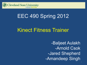 Kinect Fitness Trainer - The Academic Server at csuohio