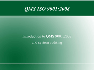 QMS ISO 9001:2008