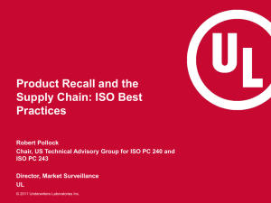 Product Recall and the Supply Chain: ISO Best Practices
