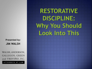 What You Should Know About Restorative Discipline