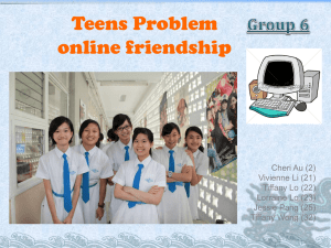 Teens Problem- online friendship