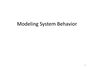 Modeling System Behavior