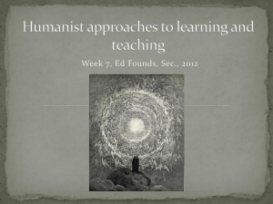 Humanist approaches to learning and teaching-2