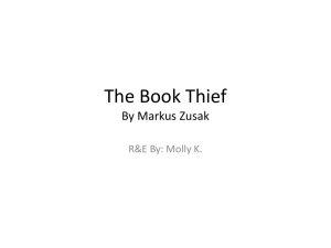 The Book Thief By Markus Zusak - Fitz