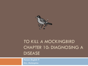 To Kill a Mockingbird Chapter 10: Diagnosing a Disease