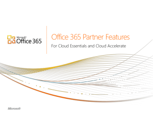 Office 365 Partner Features