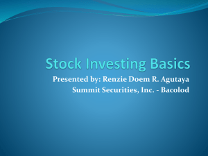 Stock Investing Basics V.2