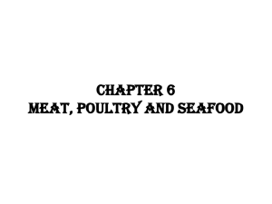 Chapter 6 Meat Poultry and Seafood