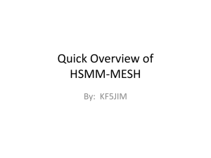 HSMM-MESH Presentation - Bryan Amateur Radio Club