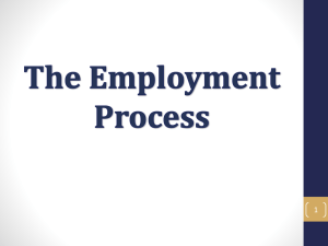 The Employment Process