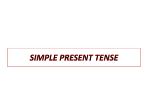 What is Simple Present