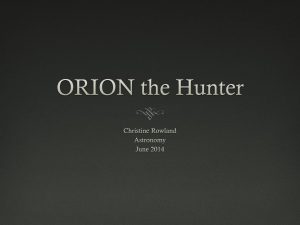 ORION the Hunter