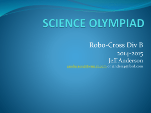 Robo-Cross Power Point with 2015 Playing Field