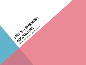 Unit 5 * Business Accounting