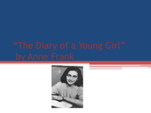 *The Diary of a Young Girl* by Anne Frank - WYIS