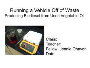 PowerPoint Presentation - Biodiesel Lecture