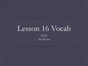Lesson 16 Vocab - Mr. Perone`s Rockin` Math Site