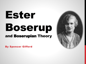 Esther Boserup presentation