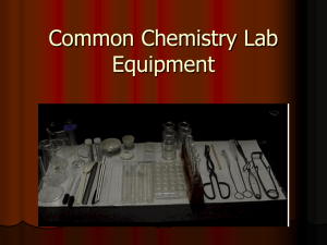 Chemistry Lab Drawer Equipment