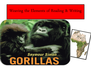 Gorilla Lesson - English Language Arts