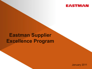 Eastman Supplier Excelence Program