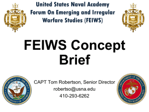 FEIWS Concept Brief - United States Naval Academy