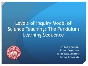 Pendulum Paradigm Lab - Illinois State University