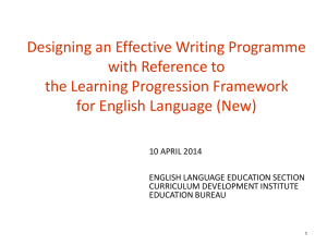 Designing an Effective Writing Programme with Reference to the