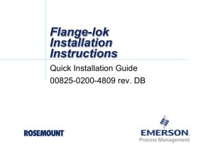 Flange-Lok Annubar Installation Instructions