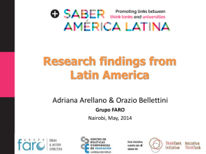 Research findings from Latin America