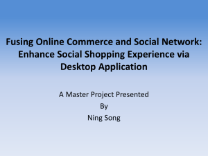 Merging Online Shopping with Social Media
