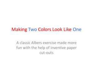 Making Two Colors Look Like One