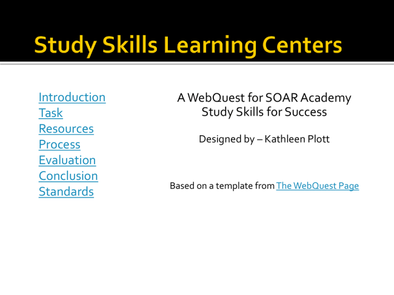 WebQuest Template Klein Forest High School