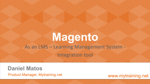 Magento as an LMS integration tool