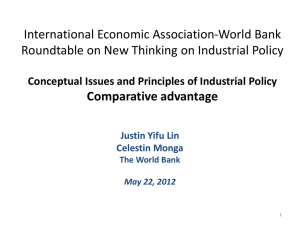 Comparative advantage - International Economic Association
