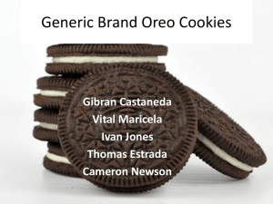 Generic Brand Oreo Cookies