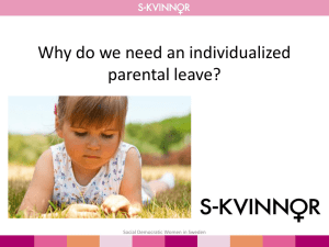 Parental leave - Socialdemokraterna